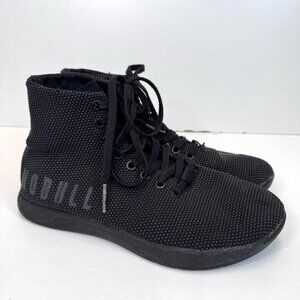 NOBULL High Top Black Super Fabric Crossfit Sneakers Shoes Mens 6.5 Womens Sz 8